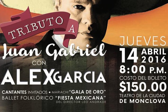 Alex García ofrecerá un tributo a 'El Divo de Juárez