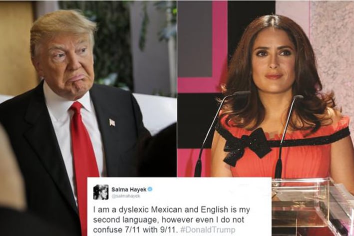 Salma Hayek critica a Donald Trump por lo de '7-Eleven'