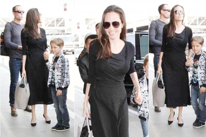 Angelina Jolie y su delgada figura