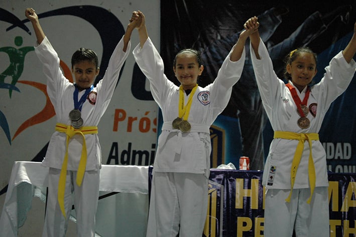 Éxito en Karate pentatlónico