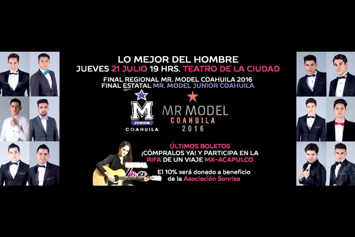 ¡Todo Listo! Mr. Model Coahuila 2016
