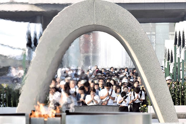 Recuerdan con ceremonia  a víctimas de Hiroshima
