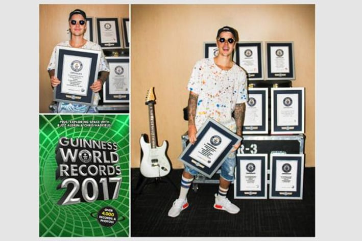 Los ocho Récords Guinness de Justin Bieber