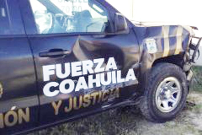 Vuelca patrulla de  Fuerza Coahuila