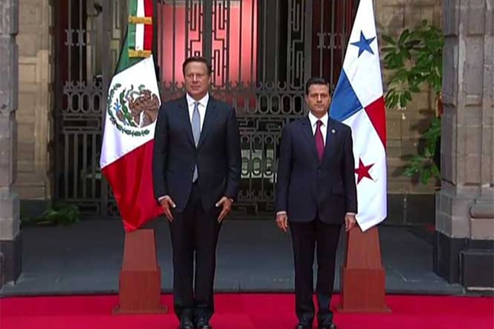 Recibe Peña Nieto al  Presidente de Panamá