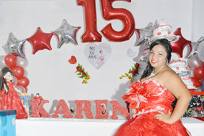 Karen Joseline  Celebra sus 15 años