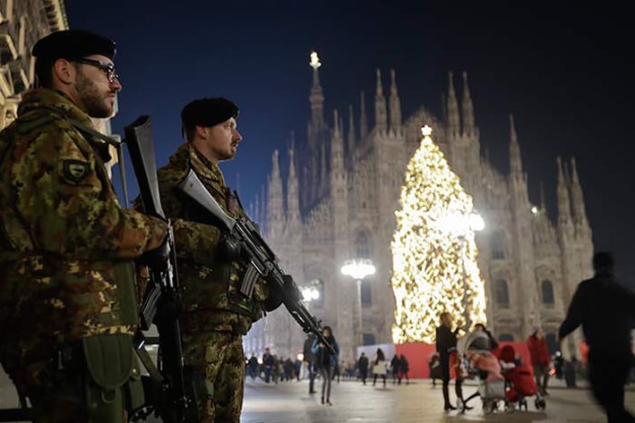 Europa celebra Navidad bajo alerta máxima