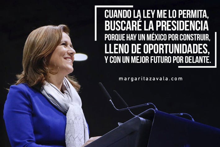 Confirma Margarita Zavala aspiración presidencial