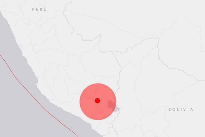 Temblor en Perú dañó casas y vías de comunicación