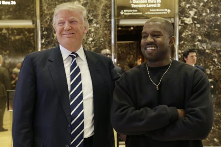 Kanye West visita a Trump y 'hablan de la vida'