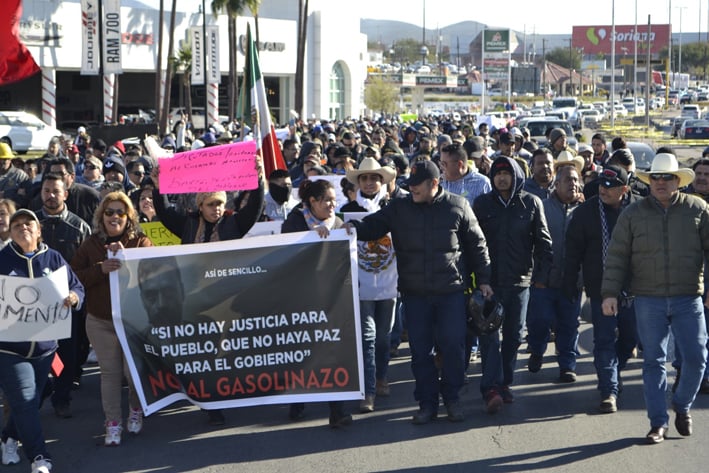 Protesta Monclova contra el Gobierno