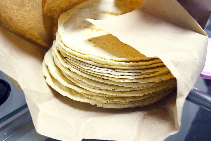 Llega tortilla hasta   por kilo en Coahuila