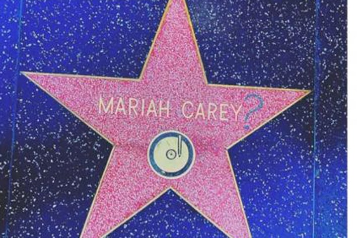 Vandalizan estrella de Mariah Carey en Hollywood