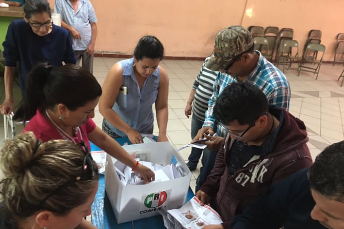 Votan por Riquelme 35 mil en Monclova