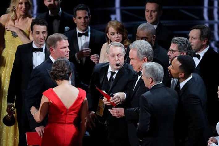 Dan por error Oscar a 'La La Land'