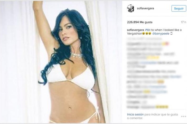 Sofía Vergara comparte foto al estilo Kardashian