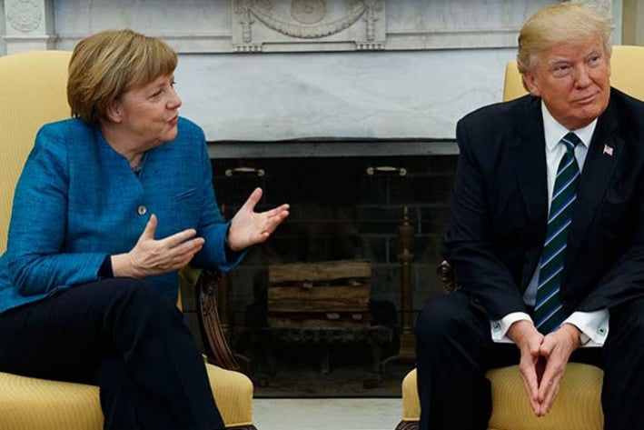Trump ignora a Merkel