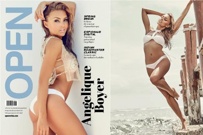 Angelique Boyer posa sexy en revista