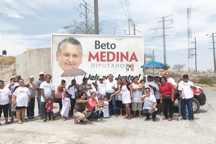 Apoya sector oriente a Beto Medina