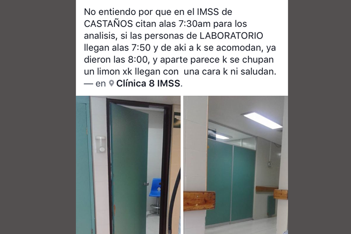 Mala atención en la Clínica 8 del IMSS