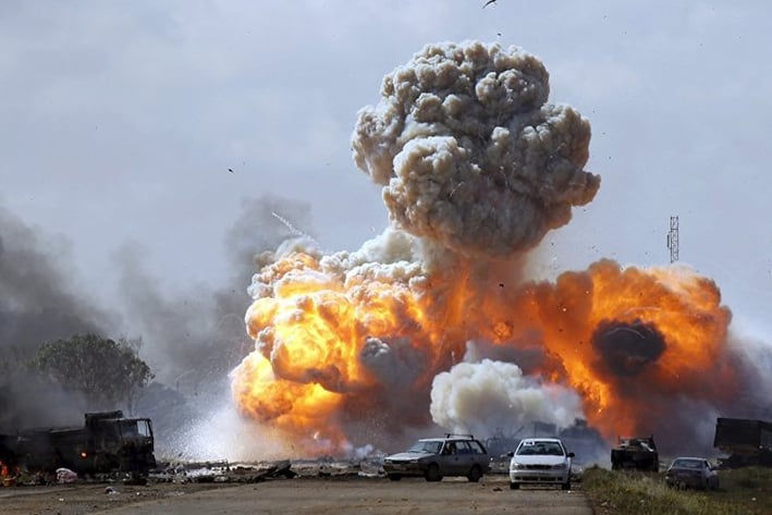 Asesinan a 141 en base aérea de Libia