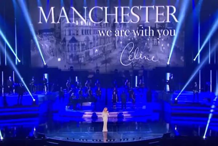 Celine Dion rinde especial tributo a las victimas de Manchester