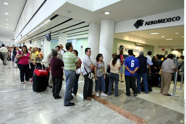 Se ampara Aeroméxico  por slots del AICM