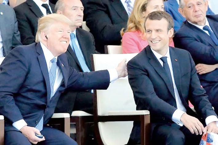Macron cree haber convencido a Trump