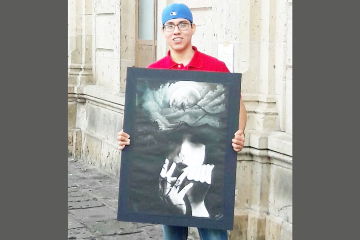 Obtiene alumno de Monclova 3er lugar nacional en pintura