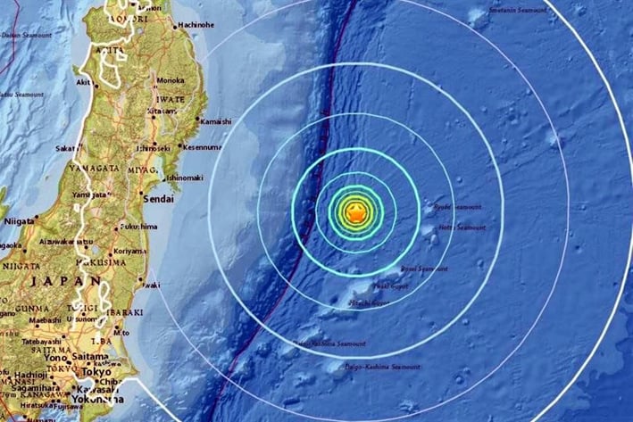 Registra Japón sismo de 6.1
