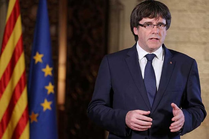 Presidente catalán promete contraataque