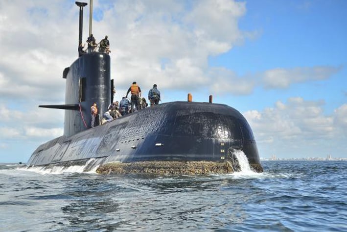Reporta Argentina pista de submarino