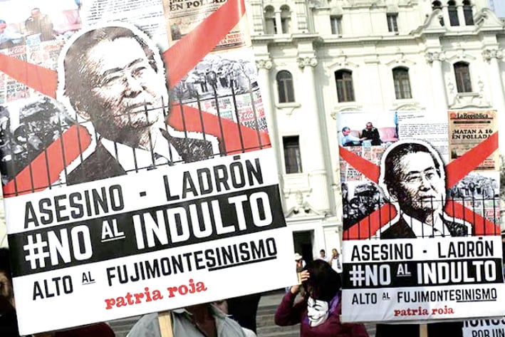 Indulto a Fujimori, una bofetada en la cara de víctimas