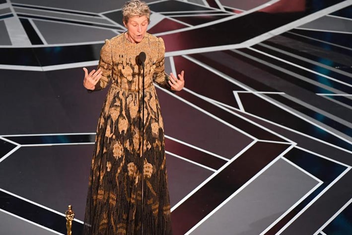 Frances McDormand se lleva el Oscar a la mejor actriz por ‘Tres anuncios en las afueras’