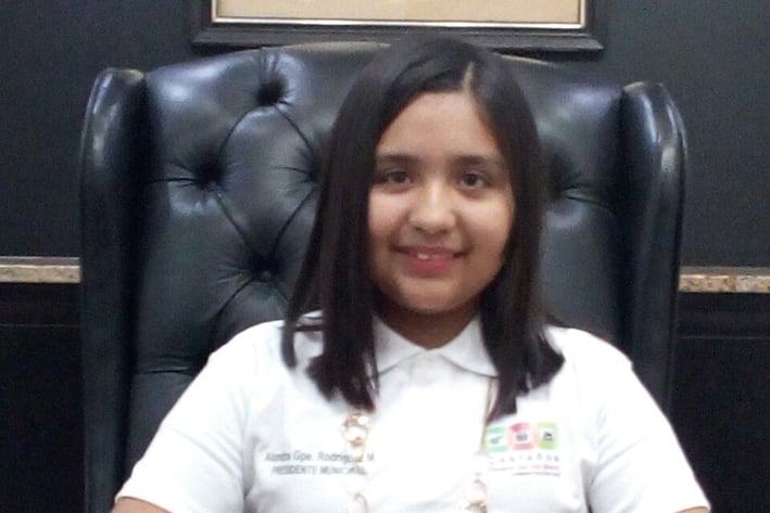 Alondra Guadalupe Rodríguez es Alcaldesa Infantil por un día