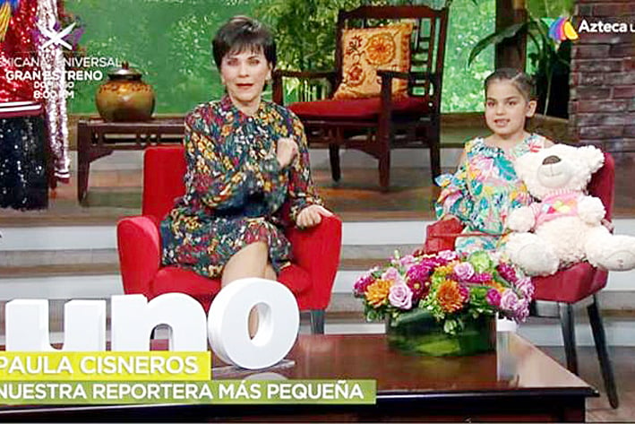 La niña Paula Cisneros es la nueva integrante de 'Ventaneando'