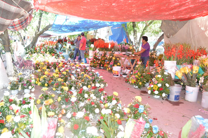 Llegan vendedores de flores a ofrecer sus productos