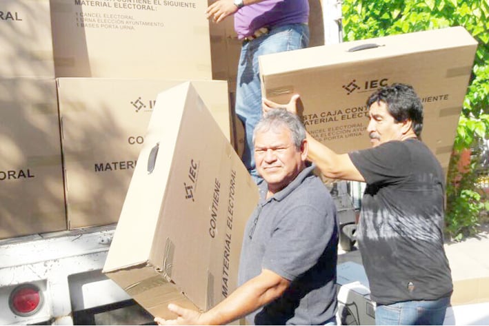 Llegaron paquetes electorales para la contienda del 1 de julio