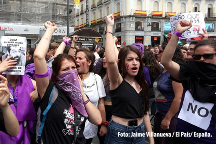 Protestan miles en España