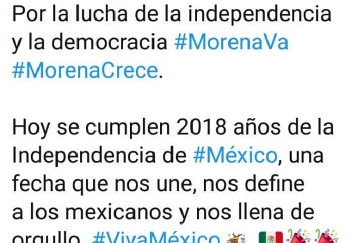 Diputados mexiquenses conmemoran '2018' años de la Independencia de México