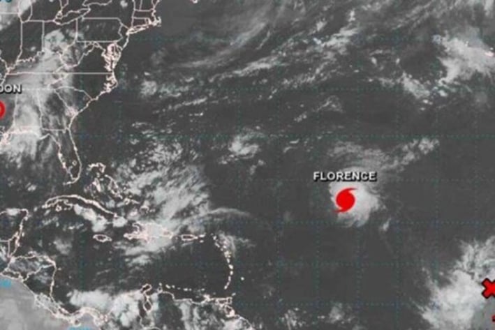 Se forma el huracán Florence en el océano Atlántico