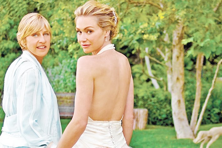 Ellen DeGeneres y Portia de Rossi celebran 10 años de matrimonio