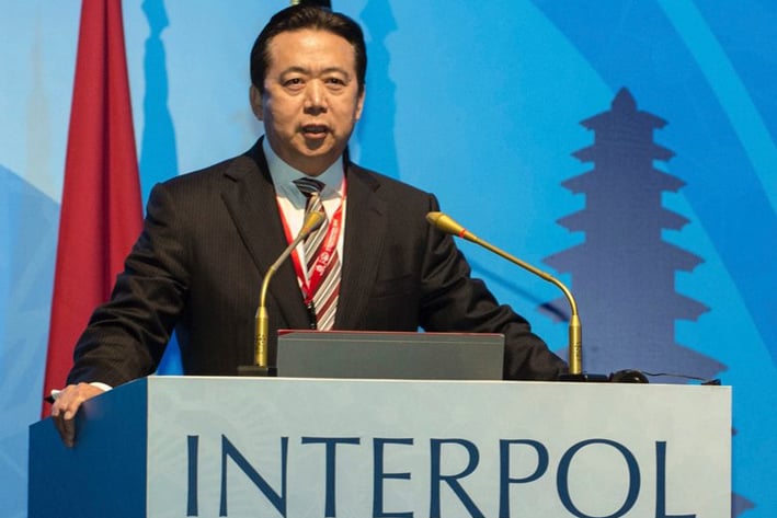 Meng Hongwei, presidente de Interpol es acusado en China de corrupción