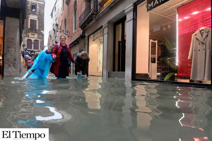 70 por ciento de Venecia está bajo el agua