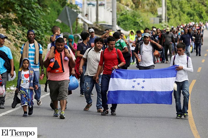 Esperan a migrantes hondureños