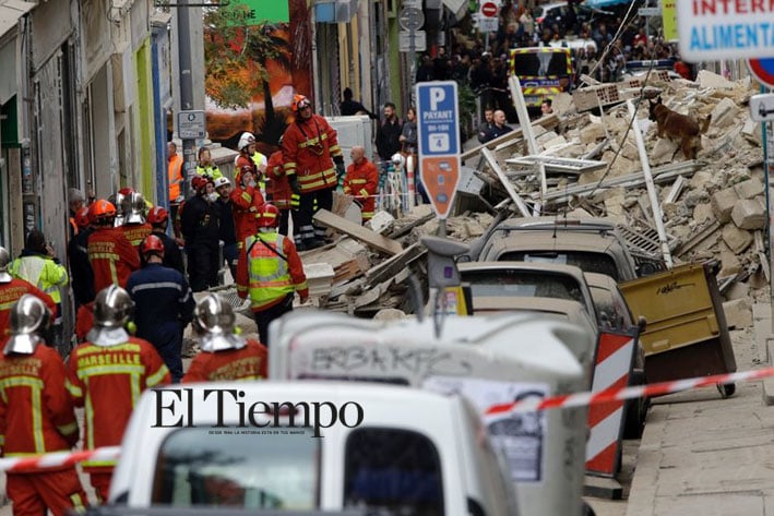 Se desploman dos edificios en Marsella