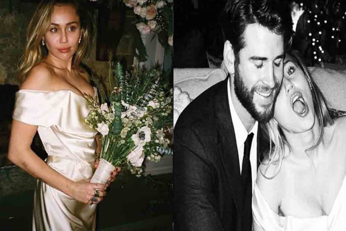 Miley Cyrus presume fotos de su boda con Liam Hemsworth