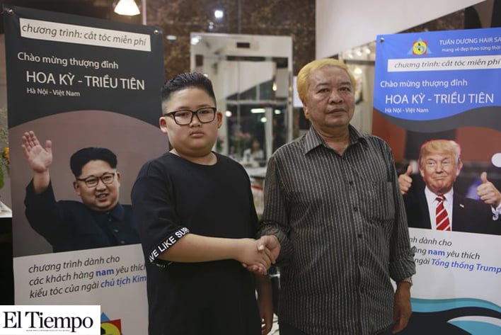 Antes de la cumbre, en Vietnam ofrecen cortes de pelo tipo “Kim” o “Trump”