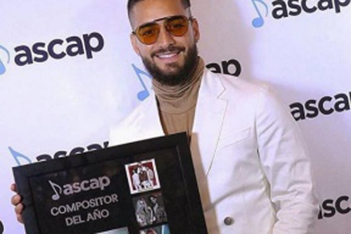 Maluma recibe premio ASCAP por Mejor Compositor del Año