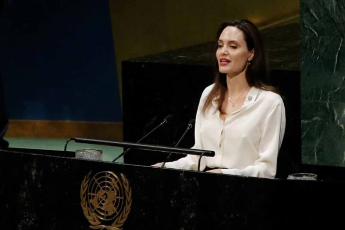Angelina Jolie defiende a mujeres afganas ante ministros de la ONU